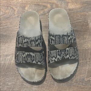 Freedom Moses Black and Gray Women's Sandals 38/39